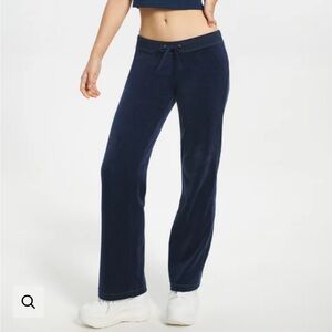 Juicy Couture Classic Cotton Velour Navy Track Pants